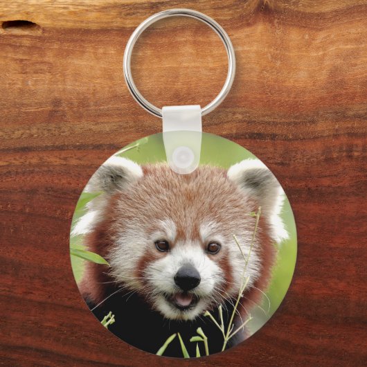 sleutelhanger Foto red panda, animal 0328. (Voorkant)