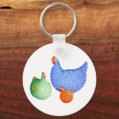 Sleutelhanger Franse hennen (Voorkant)