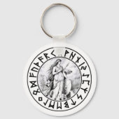 sleutelhanger Freya Rune Shield (Voorkant)