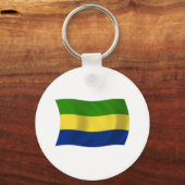 Sleutelhanger Gabonees vlag (Voorkant)