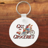 Sleutelhanger Gas of Boodschappen (Voorkant)