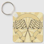 Sleutelhanger Gecontroleerde ractvlaggen (Voorkant)