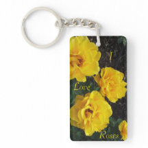 Sleutelhanger GEEL ROSES
