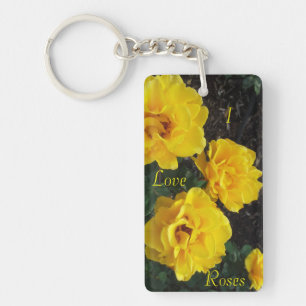Sleutelhanger GEEL ROSES