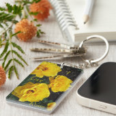 Sleutelhanger GEEL ROSES (Voorkant Rechts)