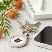 Sleutelhanger-geelsteen Beer Sleutelhanger (Zijkant)