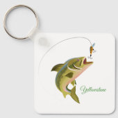 Sleutelhanger-geelsteen Gevist Sleutelhanger (Voorkant)