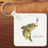 Sleutelhanger-geelsteen Gevist Sleutelhanger (Voorkant)