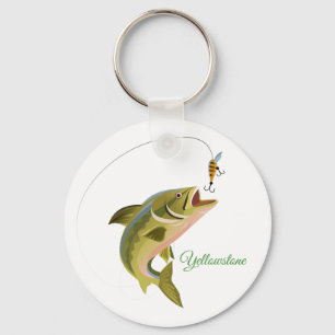 Sleutelhanger-geelsteen Gevist Sleutelhanger