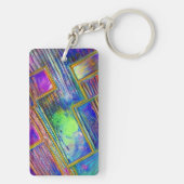 Sleutelhanger geïnspireerd door bismuth en Silver (achterkant)