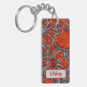 Sleutelhanger geïnspireerd door carnelian en Silve (Voorkant Links)