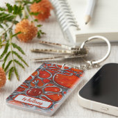 Sleutelhanger geïnspireerd door carnelian en Silve (Voorkant Rechts)