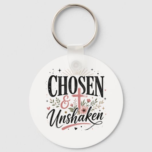 Sleutelhanger 'Gekozen & Onwankelbaar' (Voorkant)