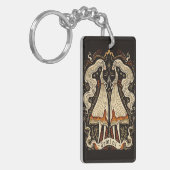 Sleutelhanger Gemini Hemelse Zodiac Art (Voorkant Links)