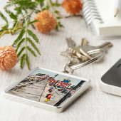 Sleutelhanger "Genève-On-The-Lake Street Uitzicht" (Zijkant)