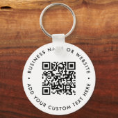 Sleutelhanger | Gepersonaliseerde QR-code Zakelijk (Voorkant)