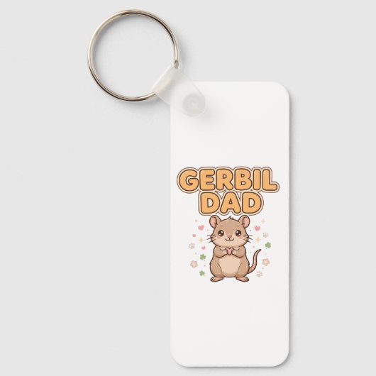 Sleutelhanger Gerbil Papa (Voorkant)