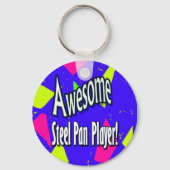 sleutelhanger geweldige staalpan-speler (Voorkant)