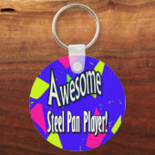 sleutelhanger geweldige staalpan-speler (Voorkant)