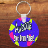 sleutelhanger geweldige stalen drumspeler (Voorkant)