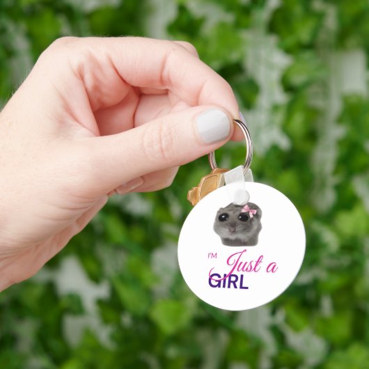 Sleutelhanger 'Gewoon een meisje' (Hand)