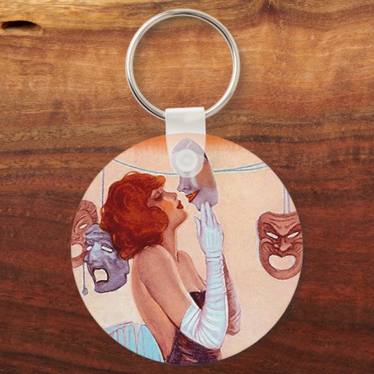 SLEUTELHANGER Gift DRAMA Actress Comedy Queen (Voorkant)