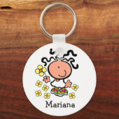 Sleutelhanger Girl cartoon (Voorkant)