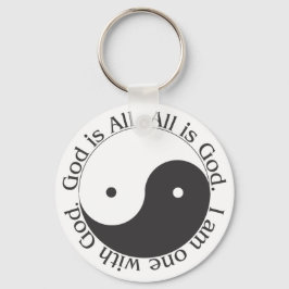 Sleutelhanger - God is All Yin-yang