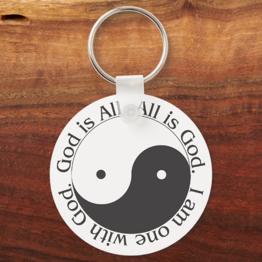 Sleutelhanger - God is All Yin-yang (Voorkant)