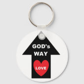Sleutelhanger Gods Way Love Arrow Heart (Voorkant)