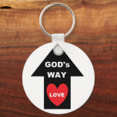 Sleutelhanger Gods Way Love Arrow Heart (Voorkant)