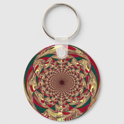 Sleutelhanger Gold Lace Print ZIZAGO (Voorkant)