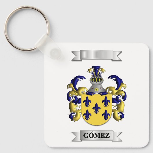 Sleutelhanger Gomez Achternaam En Schild (Voorkant)