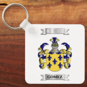 Sleutelhanger Gomez Achternaam En Schild (Voorkant)