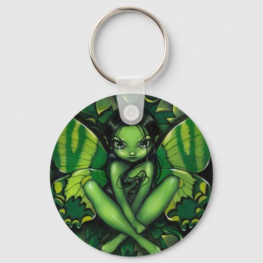 sleutelhanger "Green Butterfly Fantasy" (Voorkant)