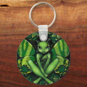 sleutelhanger "Green Butterfly Fantasy" (Voorkant)