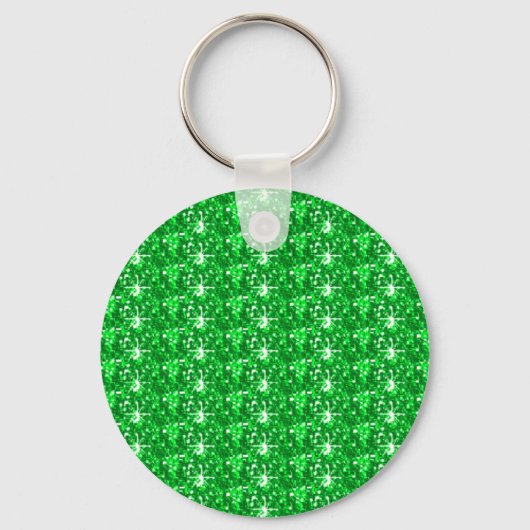 Sleutelhanger Green Glitter (Voorkant)