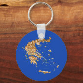 Sleutelhanger Griekse kaart (Voorkant)