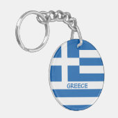 Sleutelhanger Griekse vlag (Voorkant Links)