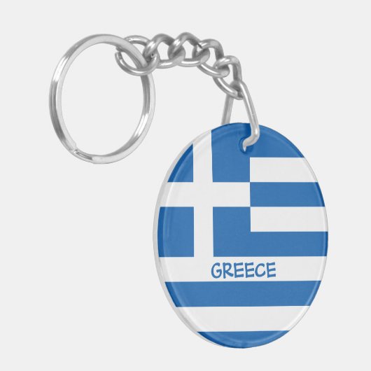 Sleutelhanger Griekse vlag (Voorkant Links)