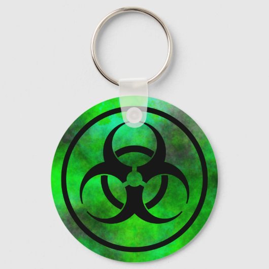 Sleutelhanger groen gevarensymbool voor mist (Voorkant)