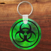 Sleutelhanger groen gevarensymbool voor mist (Voorkant)