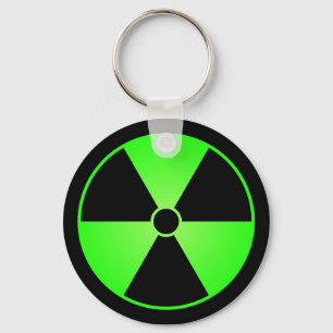 Sleutelhanger groen stralingssymbool