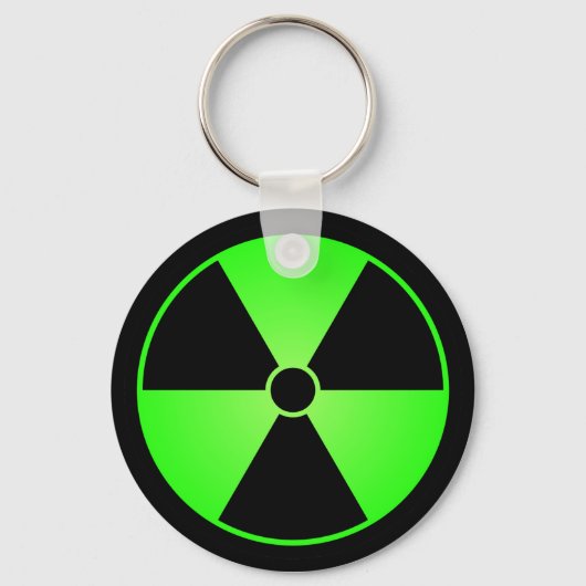 Sleutelhanger groen stralingssymbool (Voorkant)