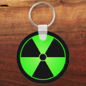 Sleutelhanger groen stralingssymbool (Voorkant)