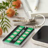 Sleutelhanger, Groen & Zwart, voor de Bus van het Sleutelhanger (Voorkant Rechts)