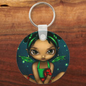sleutelhanger "Groene Dragonling" (Voorkant)