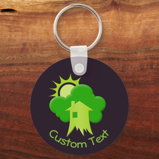 Sleutelhanger Groene Huis (Voorkant)