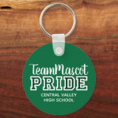 Sleutelhanger Groene School Pride Mascot Name (Voorkant)