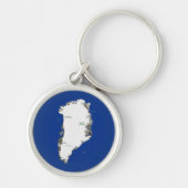 Sleutelhanger Groenlandse kaart (Voorkant)